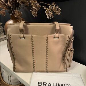 Brahmin Natural Crawford Medium Emily